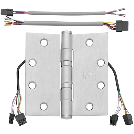 Mckinney Oil Bearing Butt Hinge, 4-1/2" x 4-1/2", US26D, QC12, Standard TA2714 4-1/2x4-1/2 26D QC12